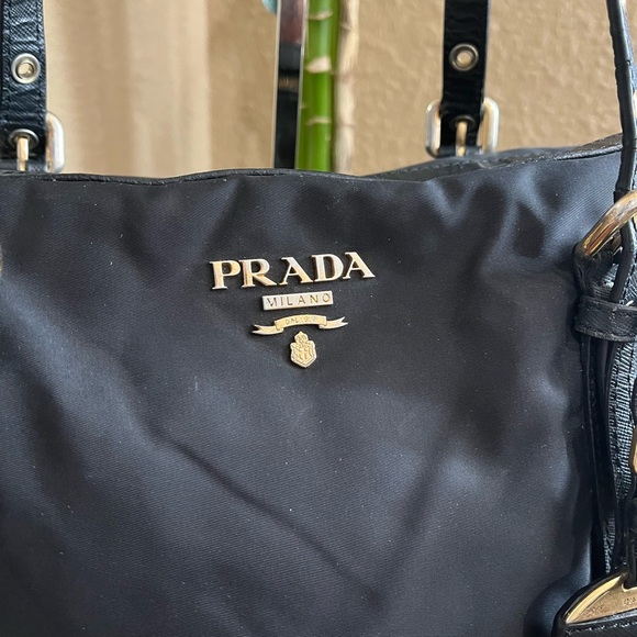 PRADA TESSUTO BLACK NYLON TOTE BAG - Picture 3 of 16